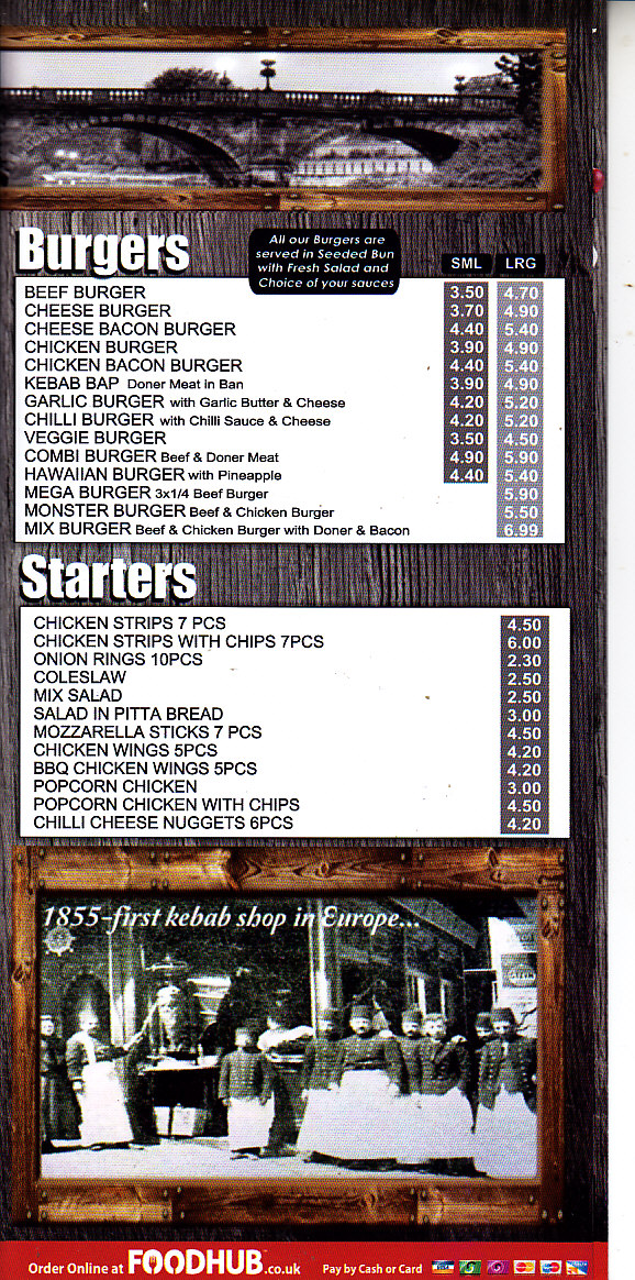 Star Pizza & Kebab House menu Shrewsbury